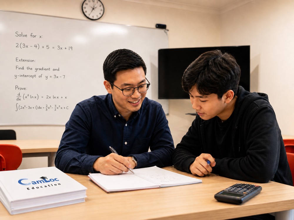 Students learning at CamLoc Education